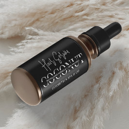 Minimalistisches schwarz-kosmetisches Tropfermitte