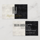 Minimalistisches Schwarz und Weiß Visitenkarte (Vorne/Hinten)