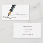 Minimalistisches Schwarz-Weiß-Beruflich Visitenkarte (Vorne/Hinten)