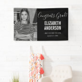 Minimalistisches Schwarz-Weiß-Foto Abschluss Foto Banner (Insitu)