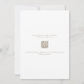 Minimalistisches Schwarz-Weiß-Foto QR-Code Save-th Save The Date (Rückseite)