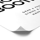 Minimalistisches Schwarz-Weiß-Foto-Standzeichen Poster (Ecke)