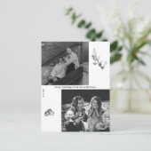 Minimalistisches Schwarz-Weiß-Foto Weihnachten (Stehend Vorderseite)