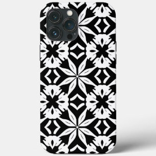 Minimalistisches Schwarz-Weiß-Geometrisch Case-Mate iPhone Hülle