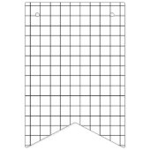 Minimalistisches Schwarz-Weiß-Gitter Wimpelkette (Erste Fahne)