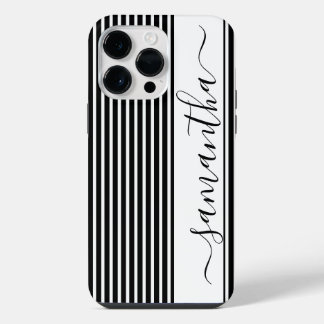 Minimalistisches Schwarz-Weiß-Handy-Gehäuse iPhone 14 Pro Max Hülle