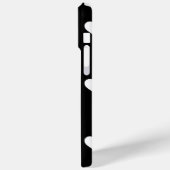 Minimalistisches Schwarz-Weiß-Herzmuster Case-Mate iPhone Hülle (Rückseite / Links)