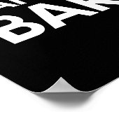 Minimalistisches Schwarz-Weiß-Hochzeitszeichen Can Poster (Ecke)