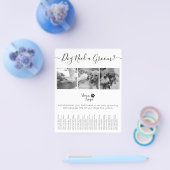 Minimalistisches Schwarz-Weiß-Hunde-Logo Flyer (Einzeln)