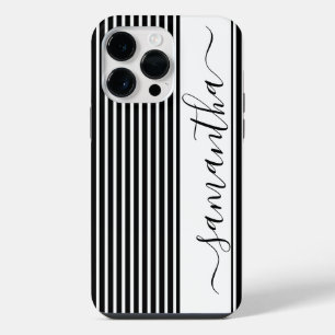 Minimalistisches Schwarz-Weiß-Modernes iPhone-Case iPhone 14 Pro Max Hülle