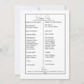 Minimalistisches Schwarz-Weiß-Monogramm-Hochzeitsp Save The Date (Vorderseite)