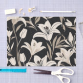 Minimalistisches Schwarz-Weiß-Muster Seidenpapier (Handwerk)