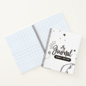 "Minimalistisches Schwarz-Weiß-Notebook-Design" Notizblock (Innenseite)