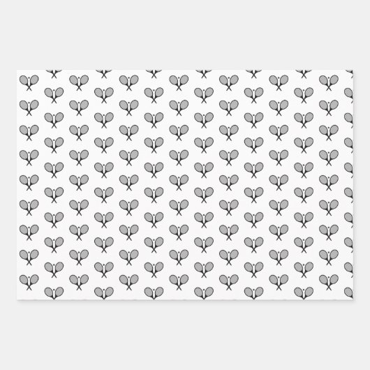 Minimalistisches Schwarz-Weiß-Paradies für Kletter Geschenkpapier Set (Vorderseite 3)