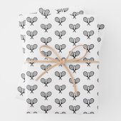 Minimalistisches Schwarz-Weiß-Paradies für Kletter Geschenkpapier Set (Beispiel)