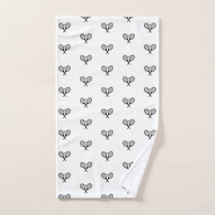 Minimalistisches Schwarz-Weiß-Paradies für Kletter Handtuch