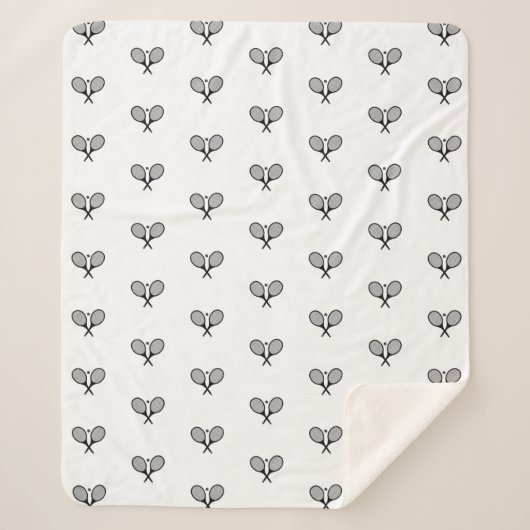 Minimalistisches Schwarz-Weiß-Paradies für Kletter Sherpadecke (Vorderseite)