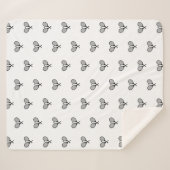 Minimalistisches Schwarz-Weiß-Paradies für Kletter Sherpadecke (Vorderseite (Horizontal))