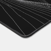 Minimalistisches Schwarz-Weiß-Portal Schreibtischunterlage (Ecke)