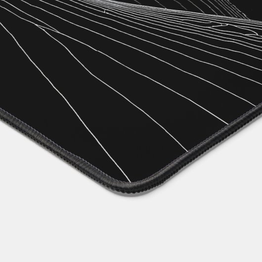 Minimalistisches Schwarz-Weiß-Portal Schreibtischunterlage (Ecke)