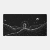 Minimalistisches Schwarz-Weiß-Portal Schreibtischunterlage (Vorderseite)