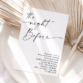 Minimalistisches Schwarz-Weiß-Probe Einladung