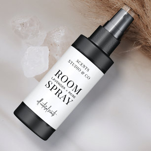 Minimalistisches Schwarz-Weiß-Raum-Spray-Flasche-P