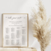 Minimalistisches Schwarz-Weiß-Seekarten-Plakat Poster