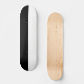 Minimalistisches Schwarz-Weiß-Skateboarddeck Skateboard (Vorderseite)