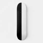 Minimalistisches Schwarz-Weiß-Skateboarddeck Skateboard (Vorne)