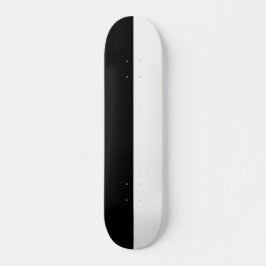 Minimalistisches Schwarz-Weiß-Skateboarddeck Skateboard