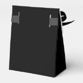 Minimalistisches Schwarz-Weiß-Sonderdatum Geschenkschachtel (Rückseite)