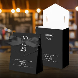 Minimalistisches Schwarz-Weiß-Sonderdatum Geschenkschachtel