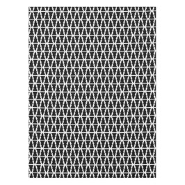 Minimalistisches Schwarz & Weiß Weihnachtsbaummust Tischdecke