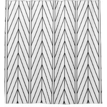 Minimalistisches Schwarz/Weiß-Zickzack Design