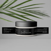 Minimalistisches Schwarz-weißes 4OZ 120g Kosmetisc