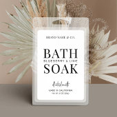 Minimalistisches Schwarz-weißes Etikett für wasser