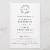 Minimalistisches Schwarz-weißes Leaf Modernes Hoch (Vorderseite)