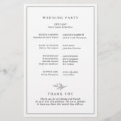 Minimalistisches Schwarz-weißes Leaf Modernes Hoch (Rückseite)