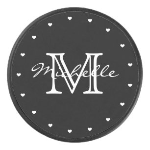 Minimalistisches Schwarz-weißes modernes elegante Eishockey Puck