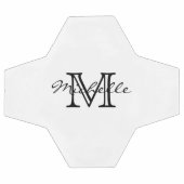 Minimalistisches Schwarz-weißes modernes, elegante Fußball (Flach)