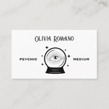 Minimalistisches Schwarz-weißes psychisches Medium