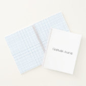 Minimalistisches Schwarz-weißes ZollDankesblatt Notizblock (Innenseite)