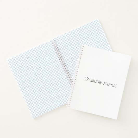 Minimalistisches Schwarz-weißes ZollDankesblatt Notizblock (Innenseite)