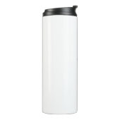 Minimalistisches schwarzes Brautjungfern-Hochzeits Thermosbecher (Nach links gedreht)