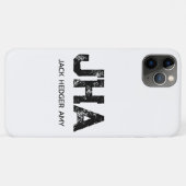MINIMALISTISCHES SCHWARZES DREIBUCHSTABEN-MONOGRAM Case-Mate iPhone HÜLLE (Rückseite (Horizontal))