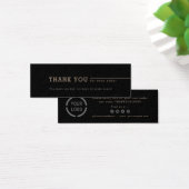 Minimalistisches schwarzes Firmenlogo Danke einfüg (Schreibtisch)