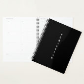 Minimalistisches schwarzes Jahr oder Monogramm Planer (Anzeige)