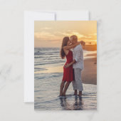 Minimalistisches Schwarzes Krawatte Foto Save the Einladung (Rückseite)