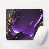 Minimalistisches Schwarzes Mauspad mit Akzenten |  (Mit Mouse)